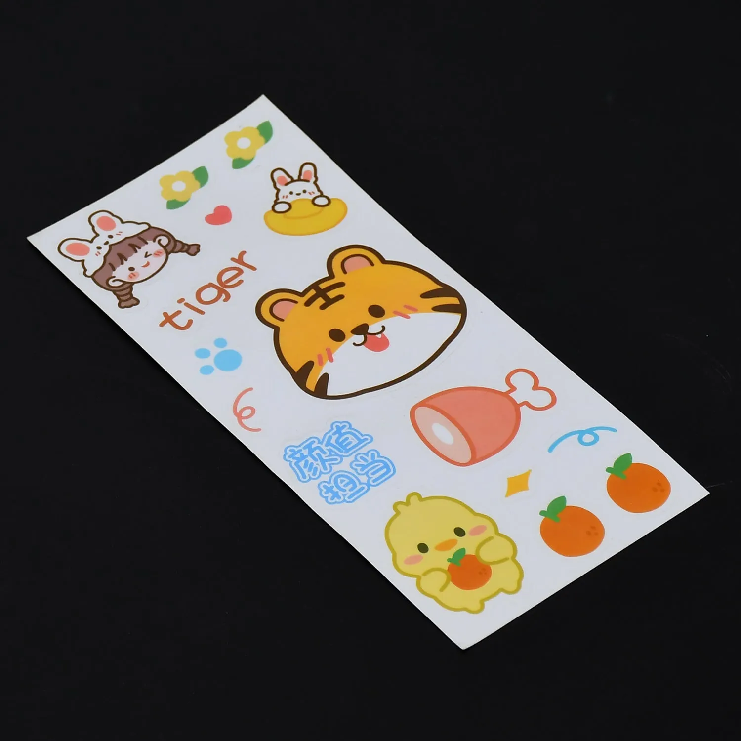 1149 Kids Stickers Cartoon Animal & Fruit Stickers Decorative Stickers For Books Use