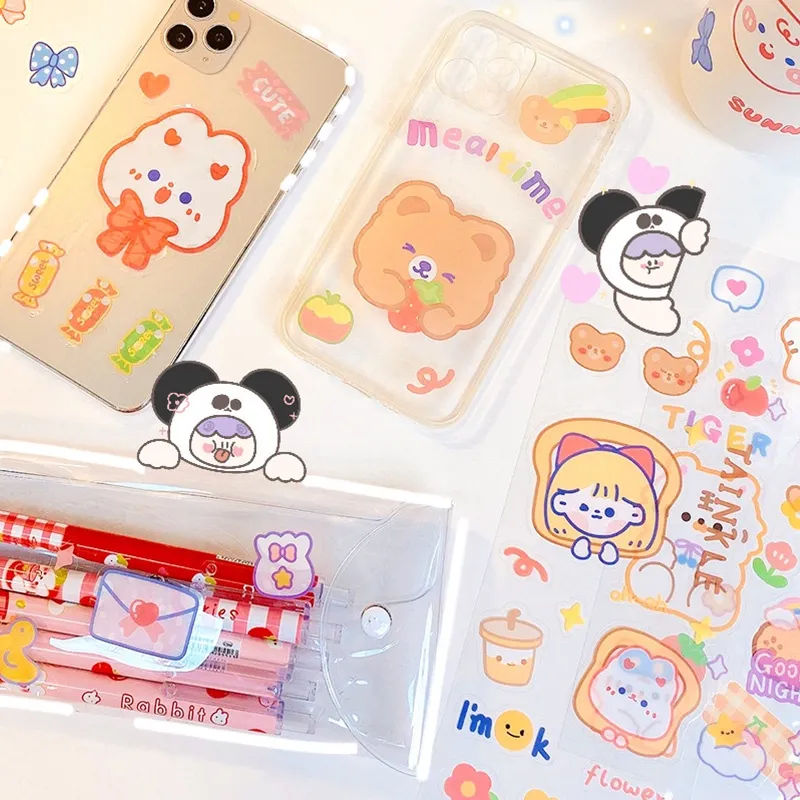 1149 Kids Stickers Cartoon Animal & Fruit Stickers Decorative Stickers For Books Use