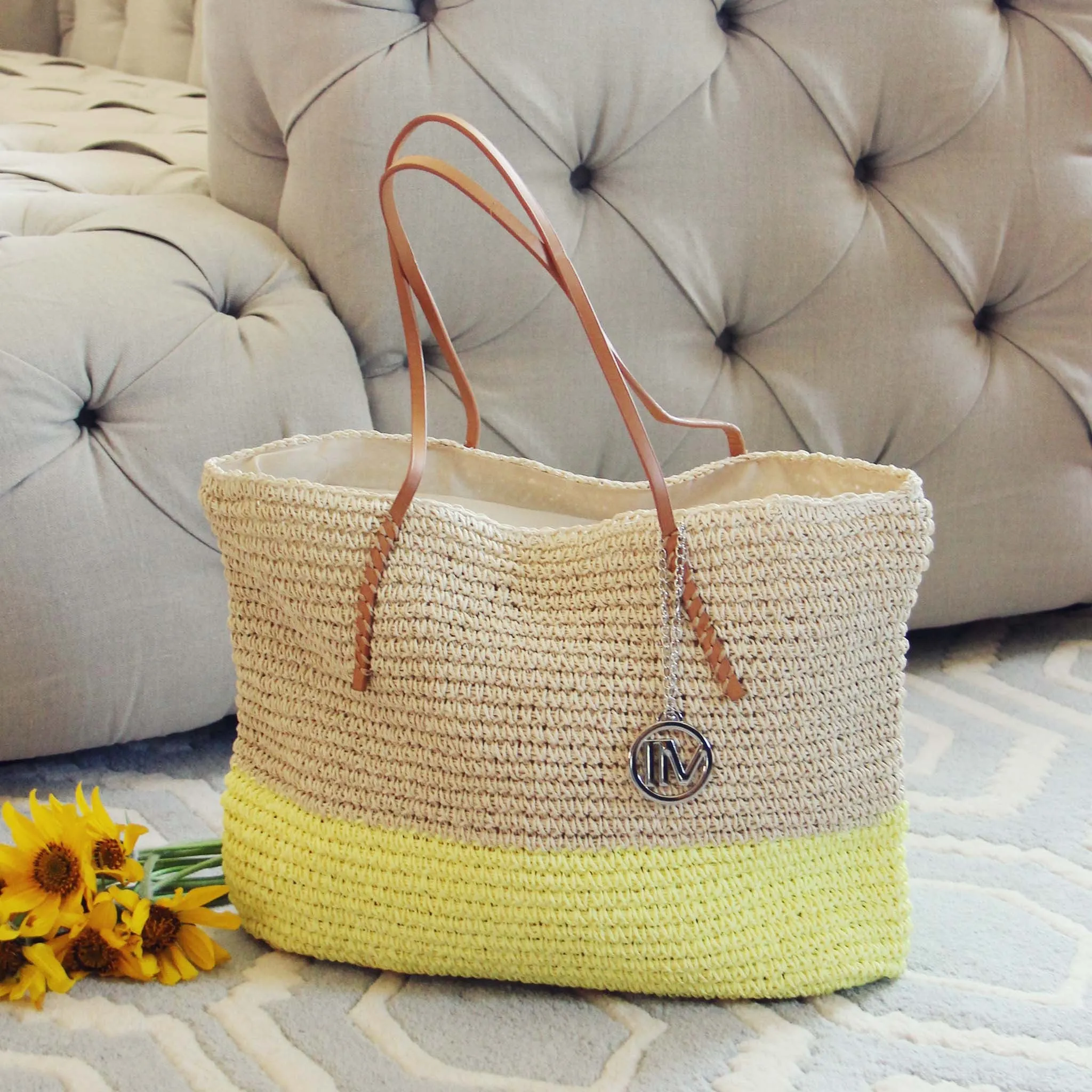 Arizona Dipped Tote in Yellow