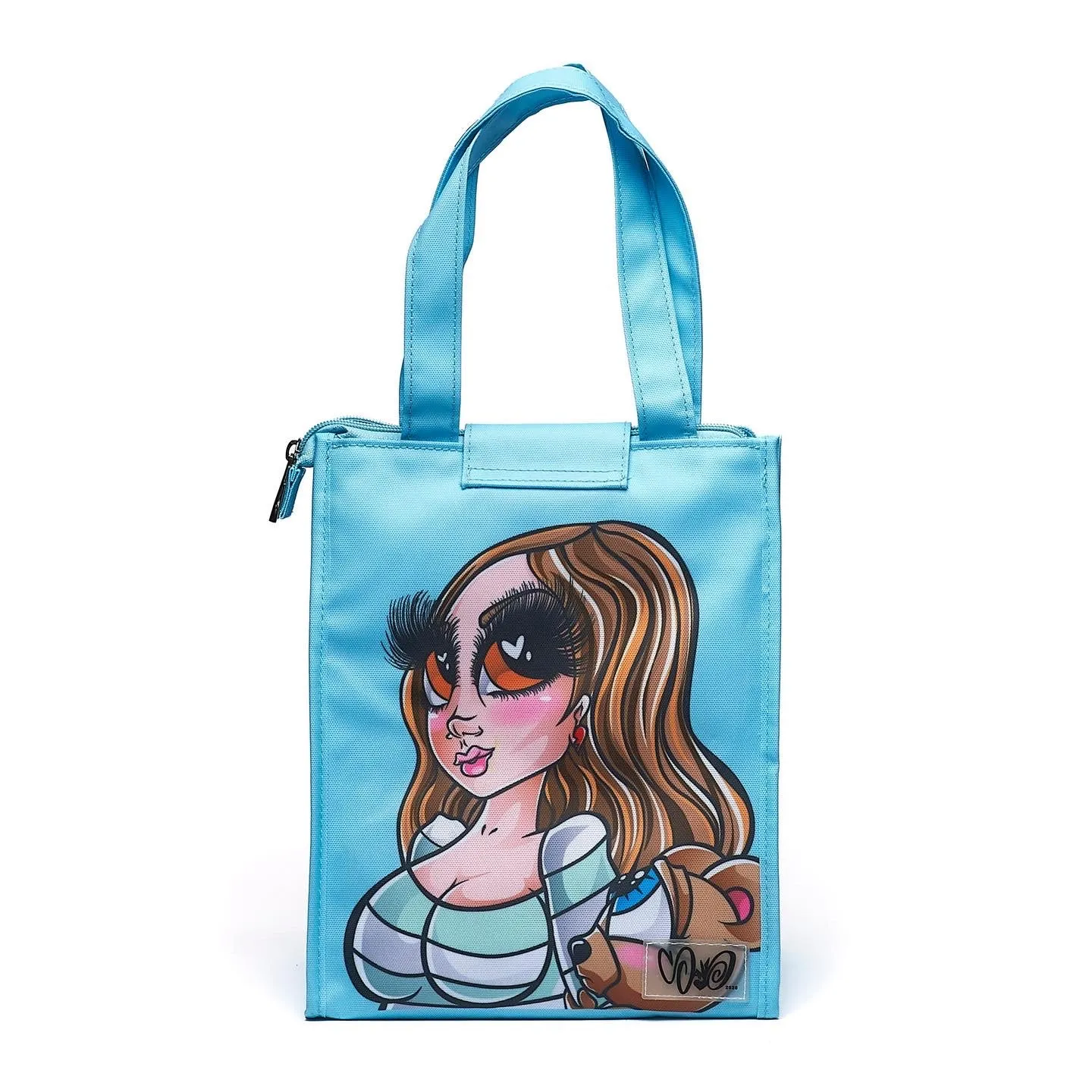 Blue Lunch Bag.