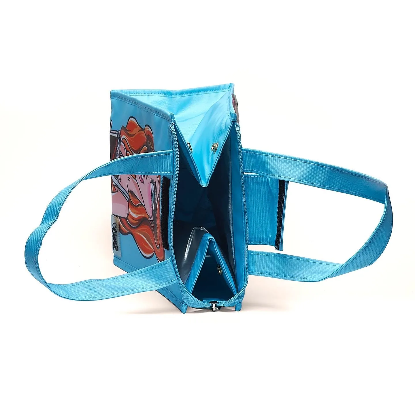 Blue Lunch Bag.