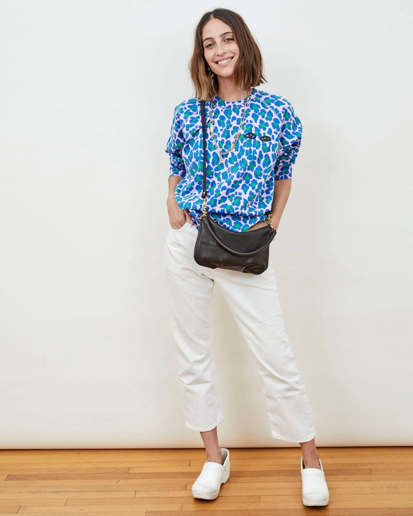 Clare V. - Petit Moyen in Black Italian Nappa