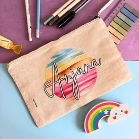 Colour Waves Pencil Case (Canvas)