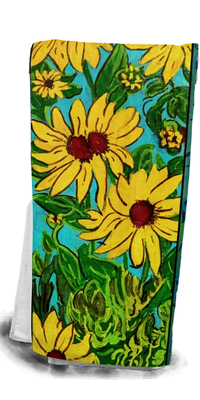 Cotton Tea Towel - Field of Sunflowers