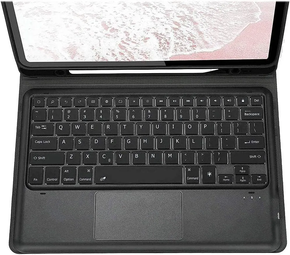 Navigate Series Keyboard Folio Case with Tempered Glass Screen - iPad Pro 12.9" (4th, 5th, and 6th Generation)