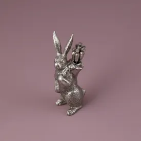 Pewter Cheese Picks Set / Rabbit